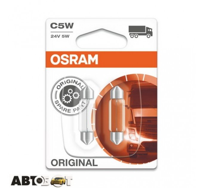 Лампа накаливания Osram SV7-8 24V 5W 6423-02B (2шт.), цена: 76 грн.