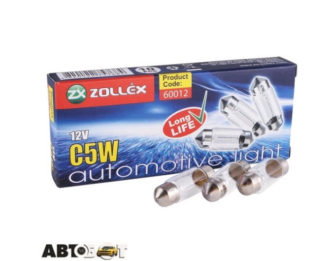 Лампа накаливания Zollex C5W 12V 35mm 60012 (1 шт.), цена: 21 грн.
