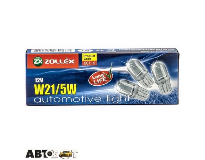 Лампа накаливания Zollex W21/5W 12V 60116 (1 шт.), цена: 59 грн.