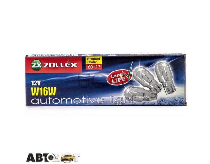 Лампа накаливания Zollex W16W 12V 60117 (1 шт.), цена: 14 грн.