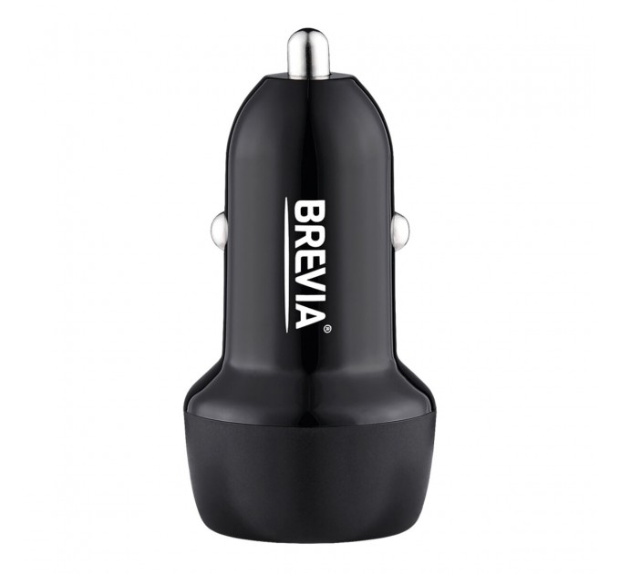 Автомобильное зарядное устройство Brevia ePower DualDrive 12W 2xUSB-A черный, цена: 134 грн.