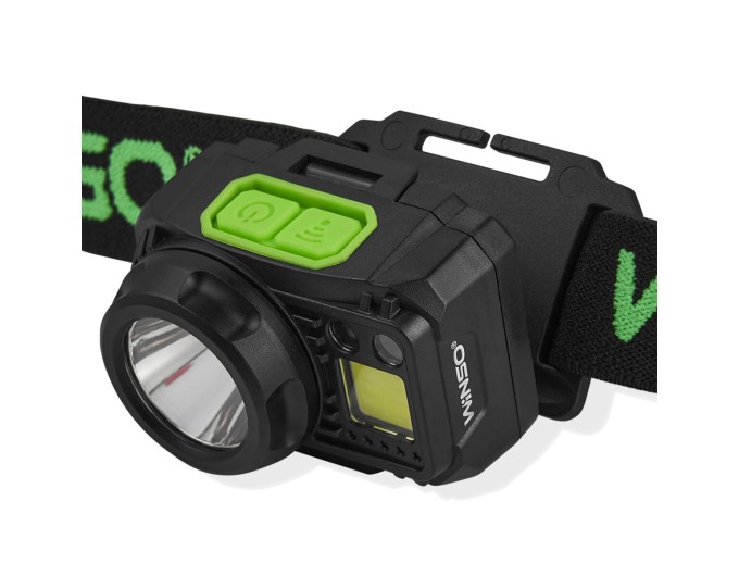 Фонарь налобный Winso Pro 500Lm, 5W CREE XPG+COB, 1200mAh/3xAAA, с сенсором белый/красный, цена: 836 грн.