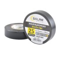 Лента изоляционная ПВХ Solar, 0.13mm x 19mm, 25м, черная, цена: 35 грн.