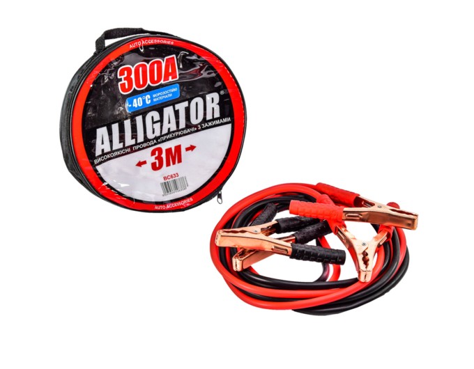 Провода-прикуриватели Alligator 300А, 3м BC633, цена: 491 грн.