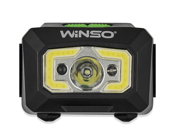 Ліхтар налобний Winso 150Lm, 3W XPE+COB, 3xAAA з сенсором білий/червоний, ціна: 330 грн.