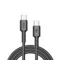 Кабель Brevia Type-C to Type-C 60W 2м, чорний ZIP, ціна: 164 грн.