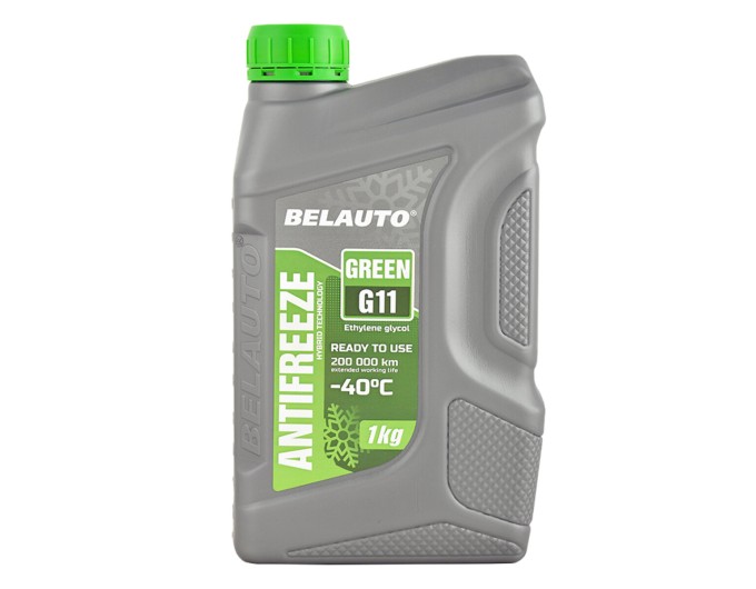 Антифриз Belauto Green G11 зеленый готовый 1кг, цена: 117 грн.