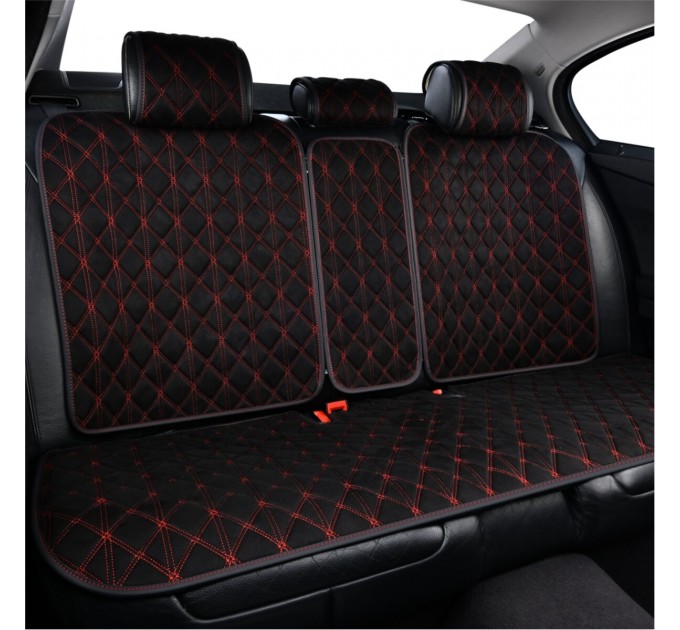 Комплект преміум накидок для сидінь CarLife Nitro, black-red, ціна: 4 734 грн.