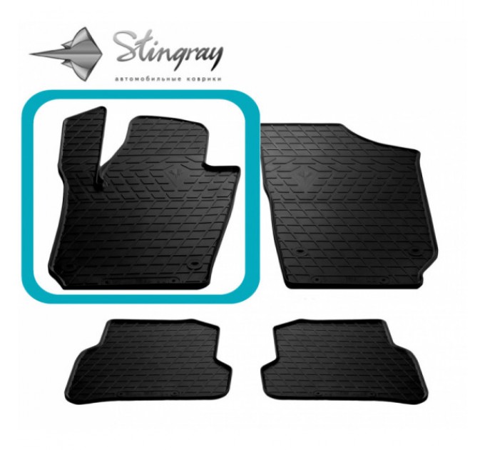 Seat Ibiza IV (6J) (2008-2017) килимок передній лівий (Stingray), ціна: 710 грн.