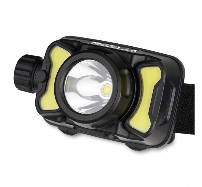 Фонарь налобный Brevia 600Lm, 3W CREE XPG+COB, 1200mAh/3xAAA, белый/красный, цена: 899 грн.