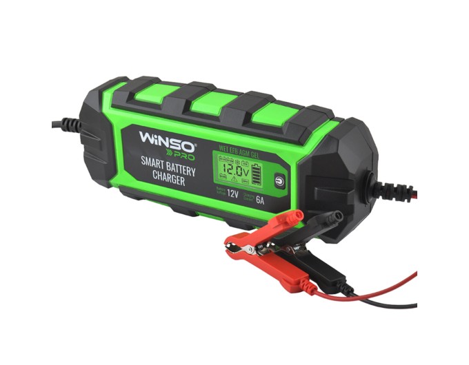 Зарядний пристрій АКБ Winso Pro 12В 150А·год 6А з LCD-екраном, ціна: 2 090 грн.