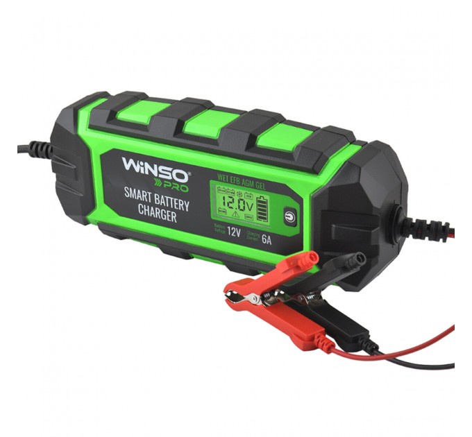 Зарядний пристрій АКБ Winso Pro 12В 150А·год 6А з LCD-екраном, ціна: 1 857 грн.