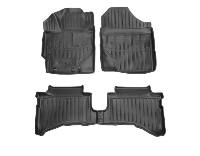 Toyota Yaris III (XP13) (Hybrid) (2014-2020) комплект 3D ковриков с 4 штук (Stingray), цена: 1 870 грн.
