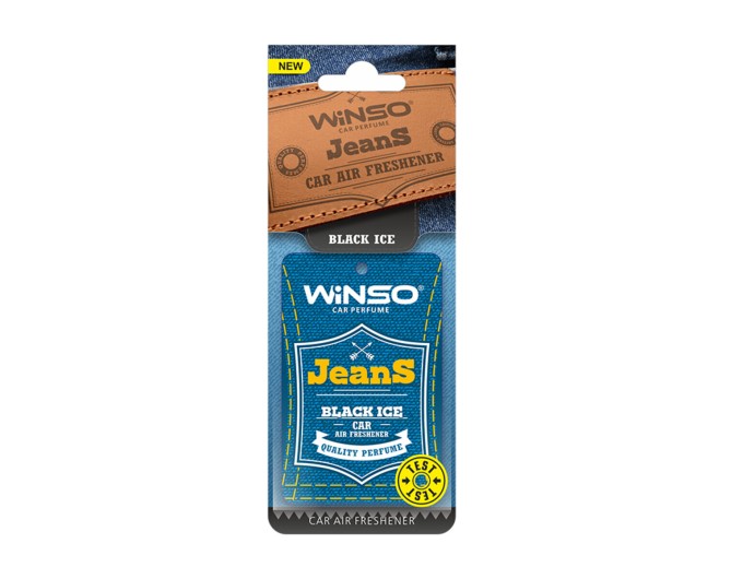 Освіжувач повітря Winso Jeans, целюлозний ароматизатор, Black Ice, ціна: 36 грн.