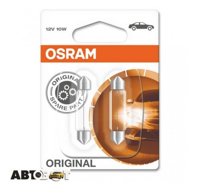 Лампа розжарювання Osram Original C10W 12V 10W 6411-02B (2 шт.), ціна: 85 грн.