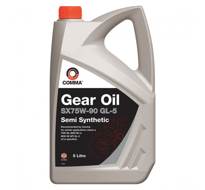 Трансмісійне масло Comma Gear Oil SX 75W-90 GL5 5л, ціна: 2 765 грн.