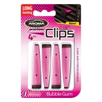 Ароматизатор Aroma Car Clips Bubble Gum, 4x5g жидкий