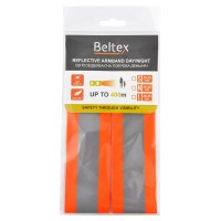 Светоотражающая повязка Beltex оранжевая день/ночь M 35-40см