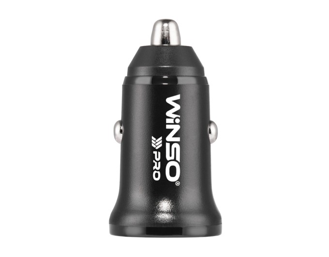 Автомобильное зарядное устройство Winso Pro 30W 1xUSB-C+1xUSB-A black, цена: 233 грн.