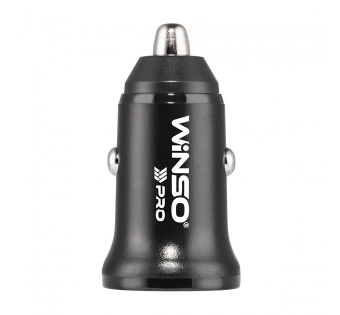 Автомобильное зарядное устройство Winso Pro 30W 1xUSB-C+1xUSB-A black, цена: 231 грн.
