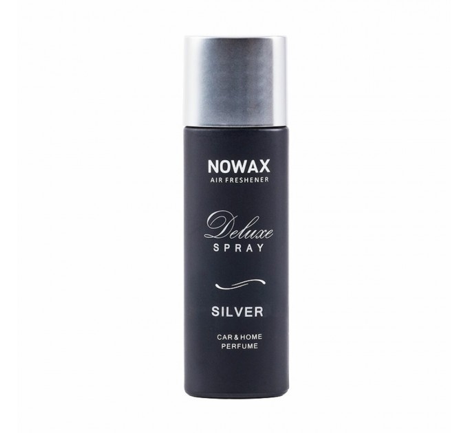 Ароматизатор повітря з розпилювачем ТМ Nowax серія Deluxe Spray - Silver, 50 ml, ціна: 185 грн.