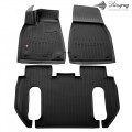 Tesla Model X (6 seats) (2015-...) комплект 3D ковриков с 3 штук (Stingray), цена: 2 420 грн.