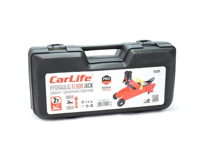 Домкрат гідравлічний підкатний CarLife 2т 135-335мм у кейсі, ціна: 2 393 грн.