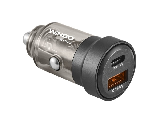 Автомобильное зарядное устройство Winso Pro 30W 1xUSB-C+1xUSB-A, цена: 249 грн.