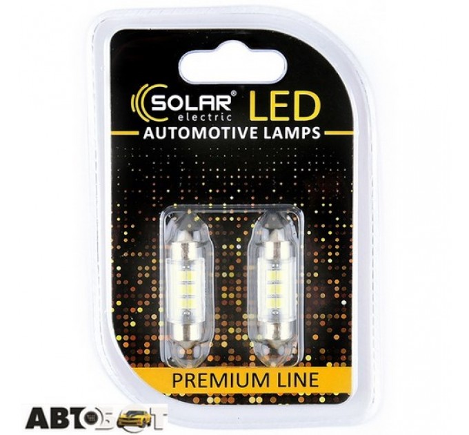 LED лампа SOLAR SV8.5 T11x36 12V 6SMD 2835 white SL1350 (2 шт.), цена: 50 грн.