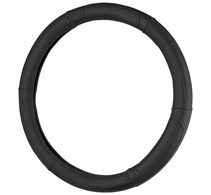 Чохол на кермо Carlife 37-39см, шкіра, чорний SW242M, ціна: 408 грн.