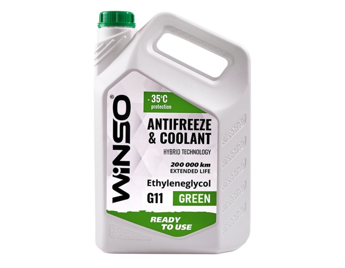 Антифриз Winso Antifreeze & Coolant Green G11 -35°C зеленый готовый 0,9кг, цена: 105 грн.