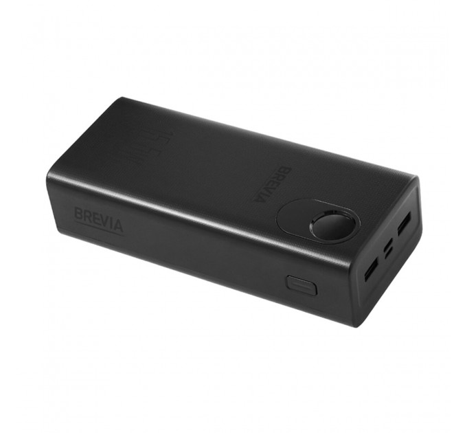 Повербанк (Power Bank) Brevia 30000mAh 15.5W Li-Pol, LCD чорний, ціна: 1 159 грн.