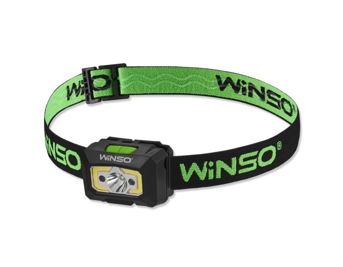 Ліхтар налобний Winso 150Lm, 3W XPE+COB, 3xAAA з сенсором білий/червоний, ціна: 330 грн.