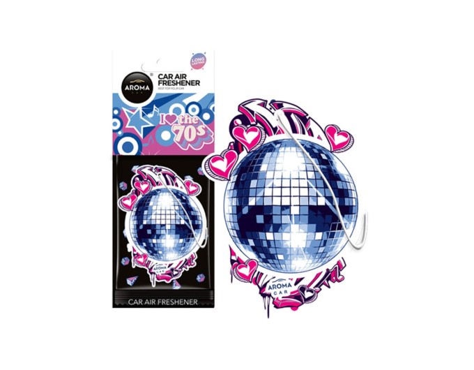 Ароматизатор Aroma Car Cellulose Back To 90' & 70' - Disco Ball сухой, цена: 57 грн.