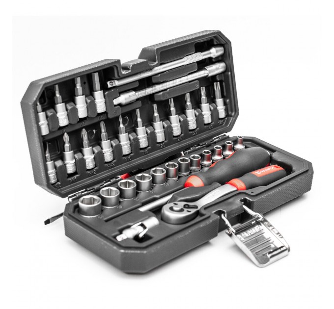 Набор головок торцевых Wurth с трещоткой 1/4" Red Stripe 32шт, цена: 1 428 грн.