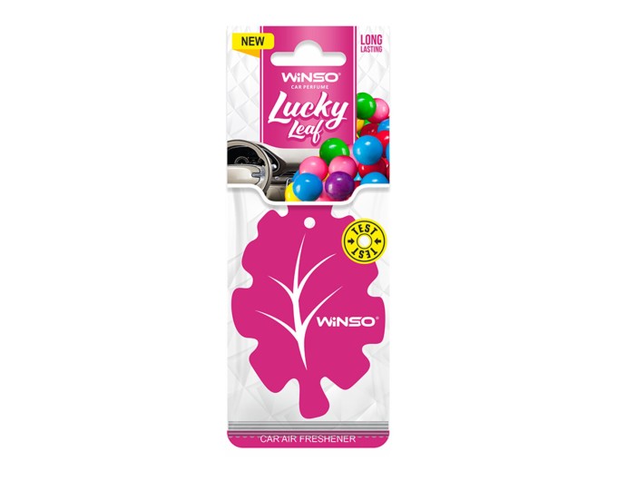Освіжувач повітря Winso Lucky Leaf, целюлозний ароматизатор, Bubble Gum, ціна: 32 грн.