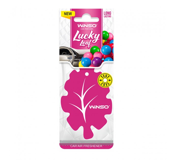 Освіжувач повітря Winso Lucky Leaf, целюлозний ароматизатор, Bubble Gum, ціна: 32 грн.