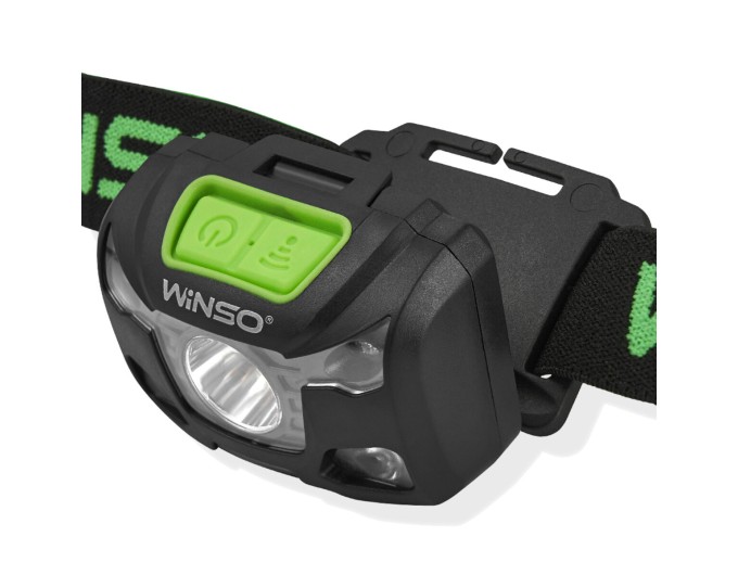 Фонарь налобный Winso Pro 250Lm, 5W XPG, 3xAAA/1200mAh в комплекте, с сенсором белый/красный, цена: 649 грн.