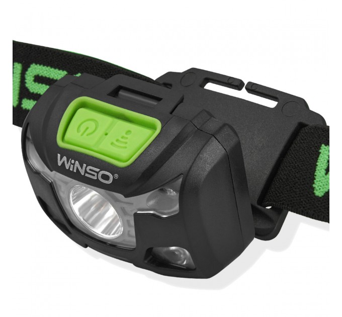 Фонарь налобный Winso Pro 250Lm, 5W XPG, 3xAAA/1200mAh в комплекте, с сенсором белый/красный, цена: 643 грн.