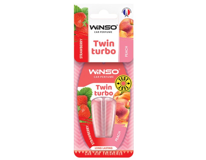 Ароматизатор з подвійною капсулою Winso Twin Turbo - Strawberry & Peach, ціна: 76 грн.