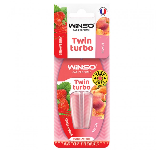 Ароматизатор з подвійною капсулою Winso Twin Turbo - Strawberry & Peach, ціна: 76 грн.