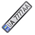 Рамка Сarlife під номер, чорна глянцева, ціна: 211 грн.