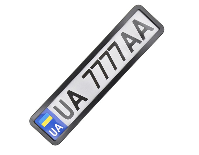 Рамка Сarlife під номер, чорна глянцева, ціна: 211 грн.