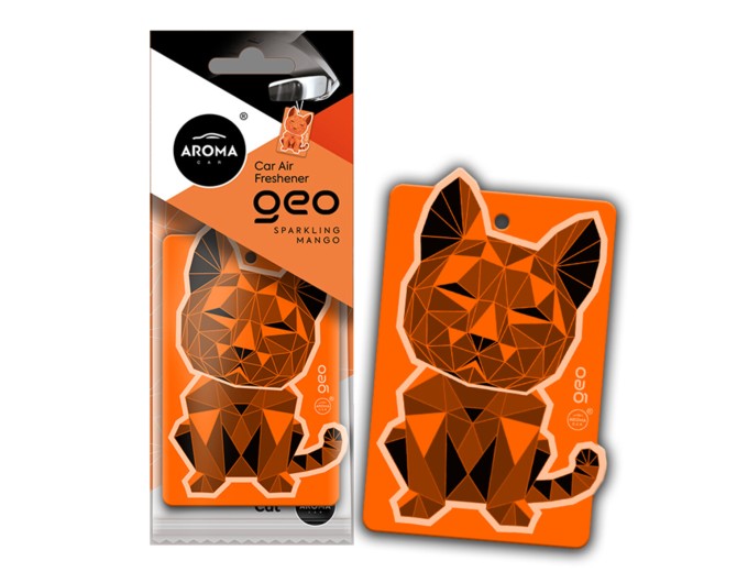 Ароматизатор Aroma Car Cellulose Geo Cat - Orange Sparkling Mango сухой, цена: 57 грн.