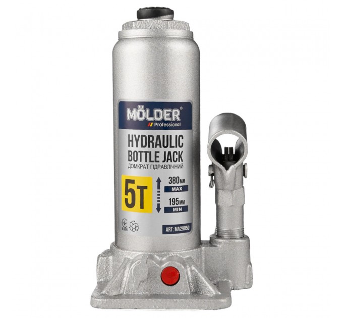 Домкрат гідравлічний пляшковий Molder 5т 195-380мм, ціна: 849 грн.