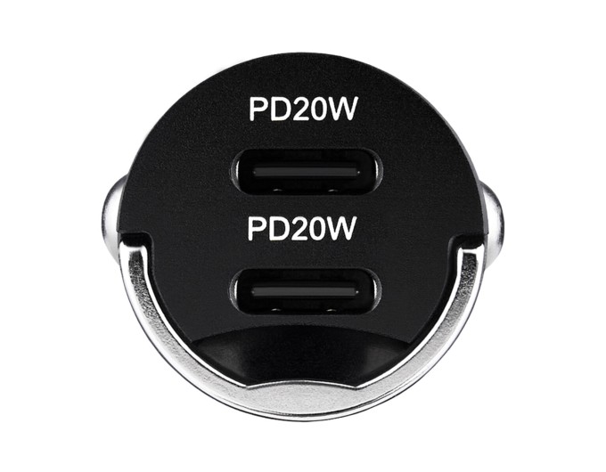 Автомобильное зарядное устройство Brevia ePower NanoMetal 40W 2xUSB-C черный, цена: 494 грн.