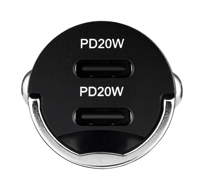 Автомобильное зарядное устройство Brevia ePower NanoMetal 40W 2xUSB-C черный, цена: 484 грн.