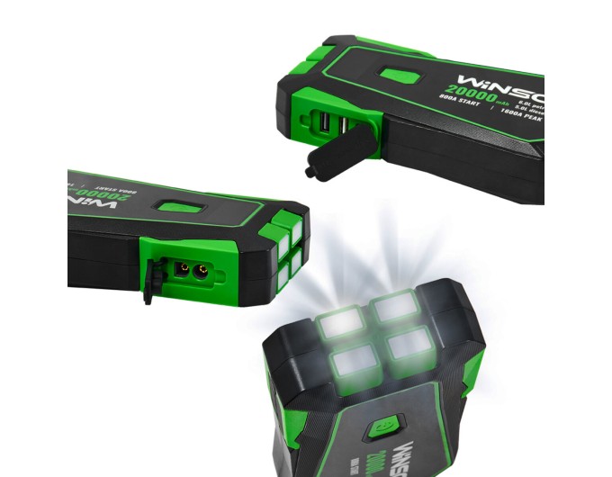 Пусковое устройство Winso Jump Starter 800/1600A 20000mAh со Smart-клеммами, цена: 4 152 грн.
