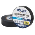 Лента изоляционная ПВХ Molder 0,13x19мм 30м черная, профессиональная, огнеупорная, цена: 60 грн.