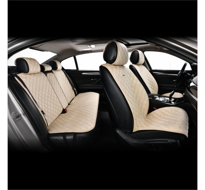 Комплект преміум накидок для сидінь CarLife Turbo, biege, ціна: 4 561 грн.